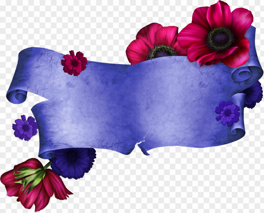 Anemone Flower Label PNG
