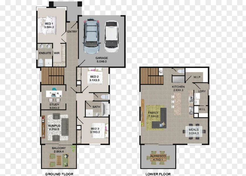 Balcony Porch Amity Place Tile Floor Plan Open PNG