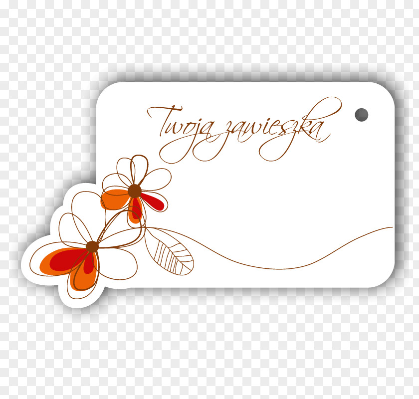 Design Petal Greeting & Note Cards Floral Font PNG