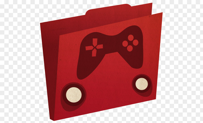 Games Folder Heart Rectangle Red PNG