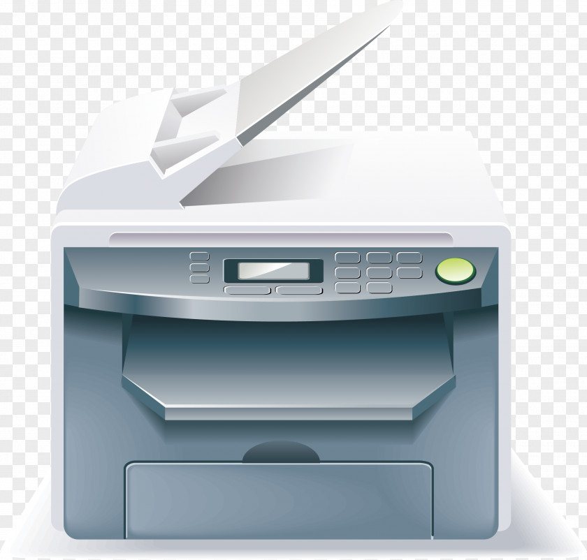 Gray Printer Office Automation Paper Toner Refill Technique PNG
