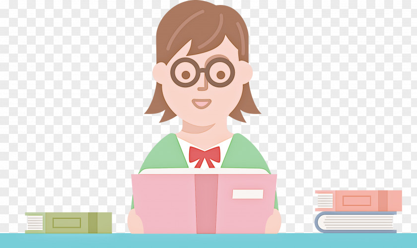 Teacher Reading Book PNG