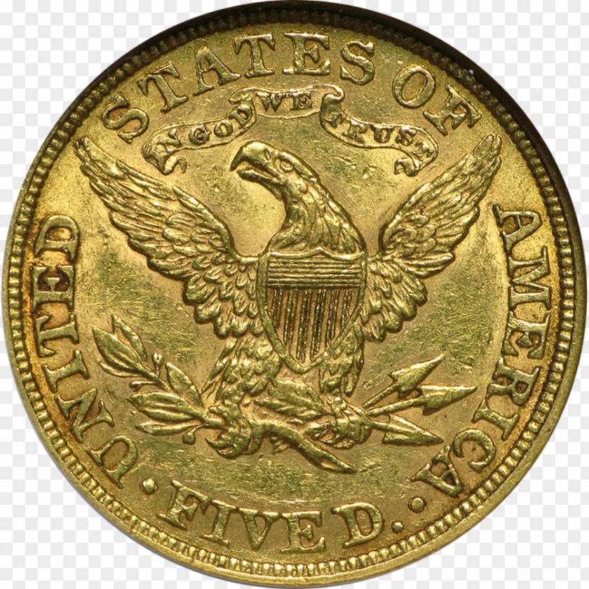 Coin Gold Half Sovereign Philadelphia Mint PNG