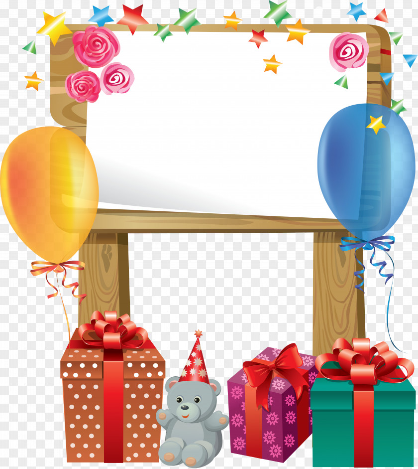 Joyeux Anniversaire Birthday Cake Picture Frames Clip Art PNG