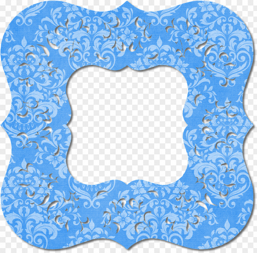 Picture Frames Blue Decorative Arts PNG