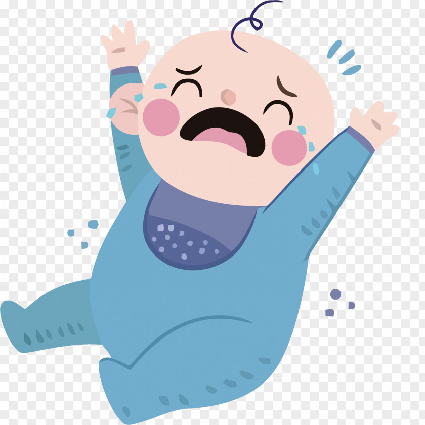 Vector Material Crying Baby Diaper Infant PNG