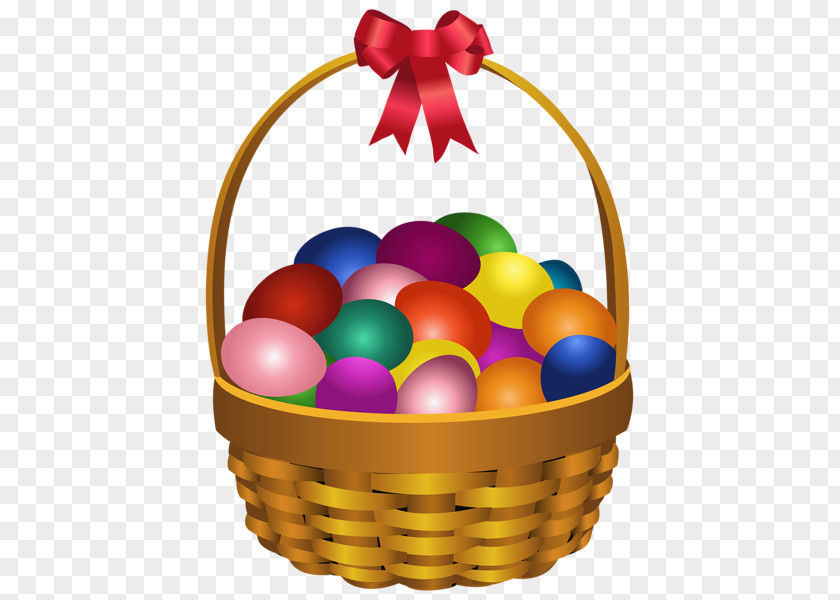 Easter Eggs Basket Egg Bunny Clip Art PNG