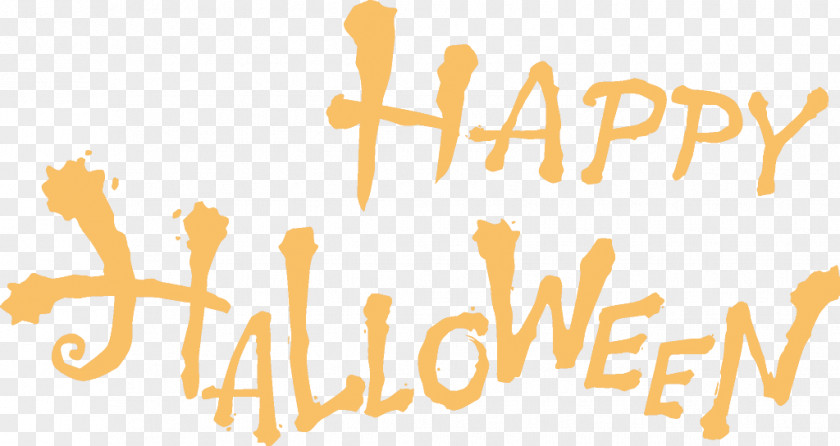 Halloween Font Happy PNG