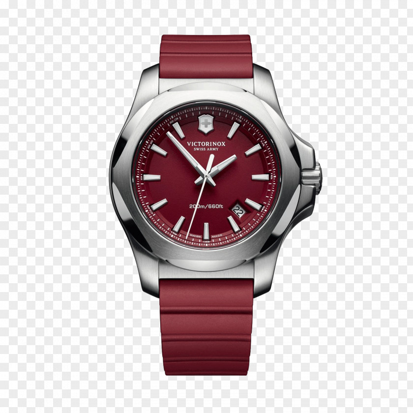 Watch Victorinox Swiss Made Stainless Steel Quartz Clock PNG