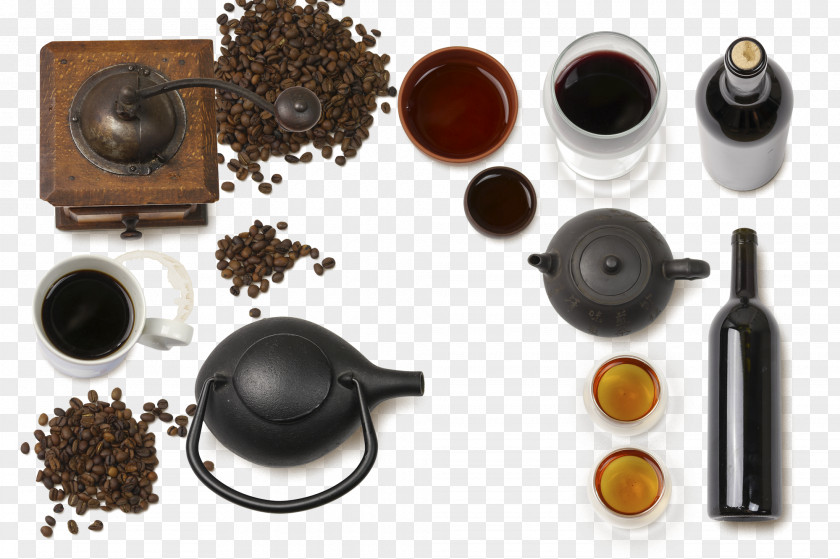 Black Tea Coffee Download Mockup PNG
