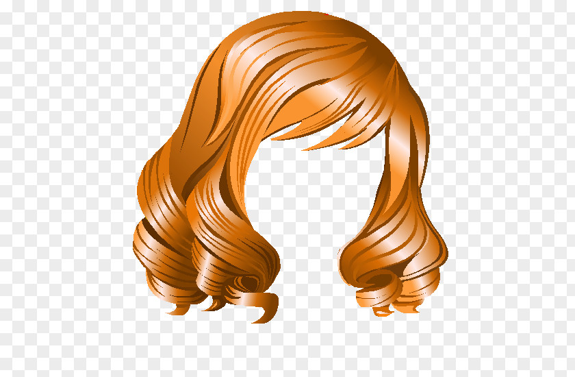 Coupe De Cheveux Court Degrade Hair Coloring Wig Brown Orange S.A. PNG