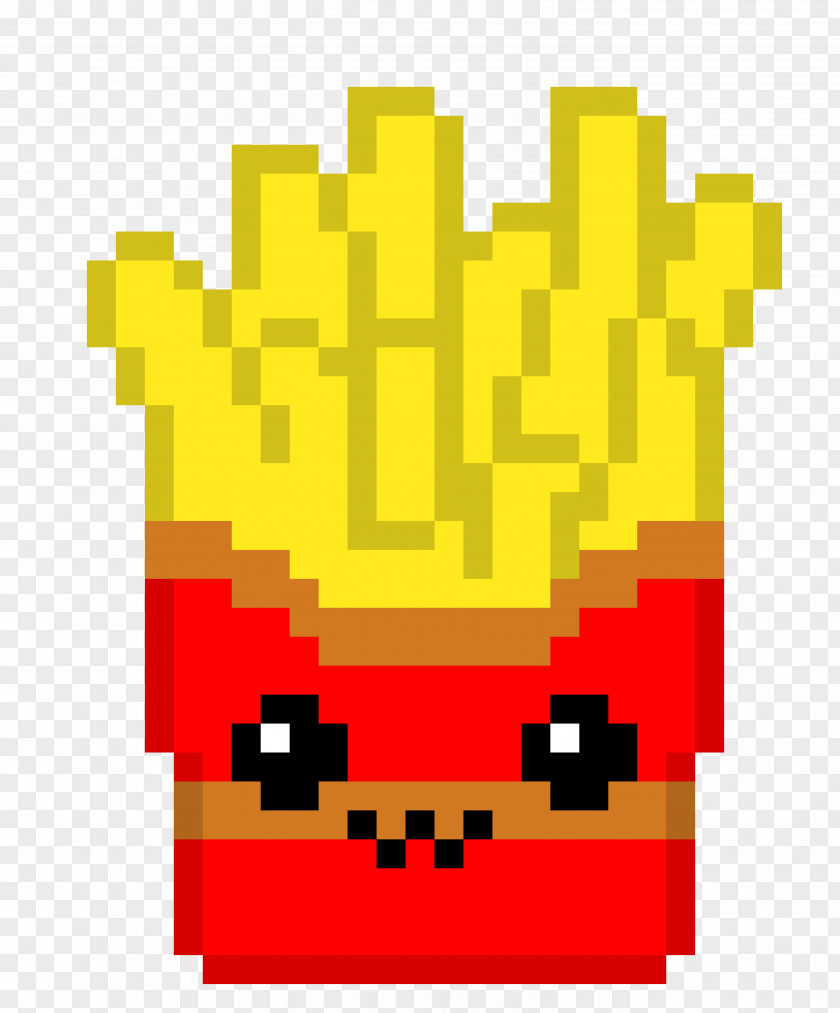 Fries Minecraft French Pixel Art PNG