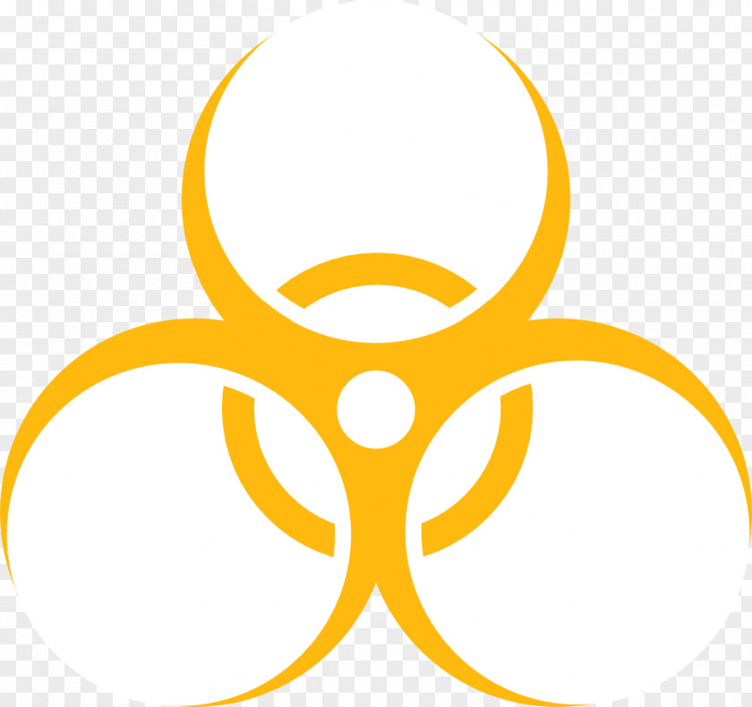 Goldenrod Cliparts Biological Hazard Symbol Sign Clip Art PNG