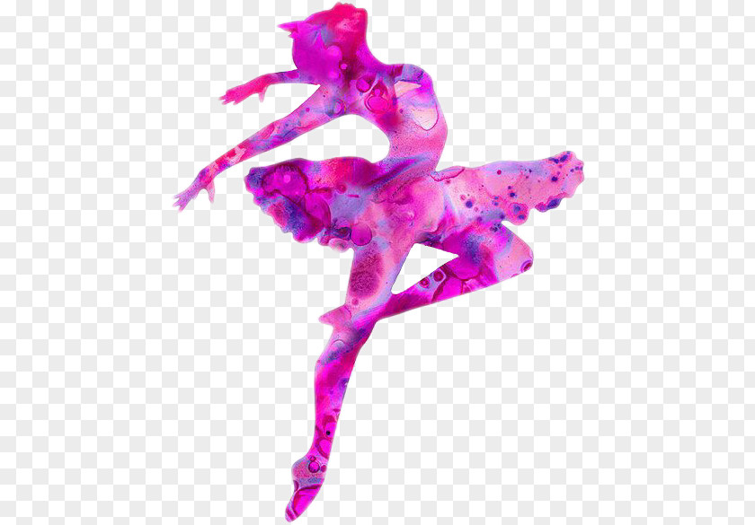 Ballet Dancer Silhouette Art PNG