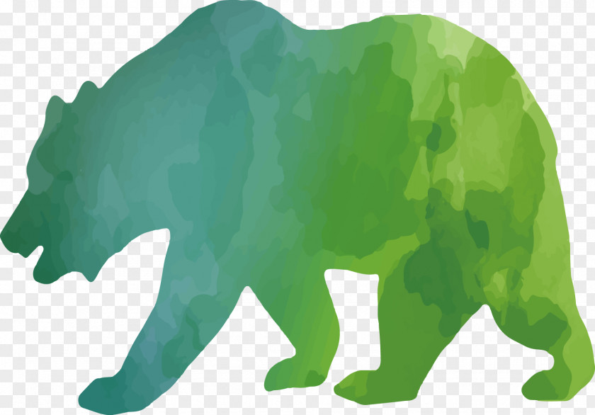 Colorful Animal Silhouettes Set Bear Giant Panda Silhouette PNG