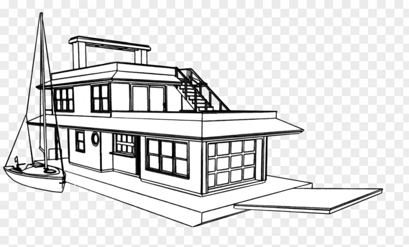 Coloring Book Facade Real Estate Background PNG