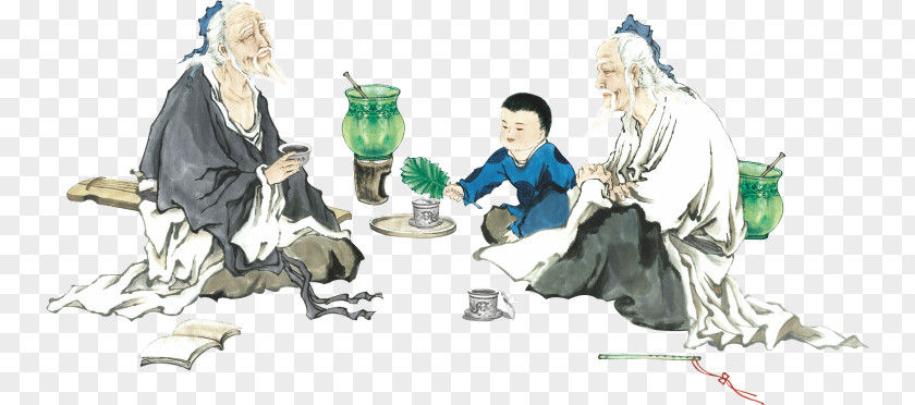 Painting Tea Traditional Chinese Medicine Hospital Therapy PNG