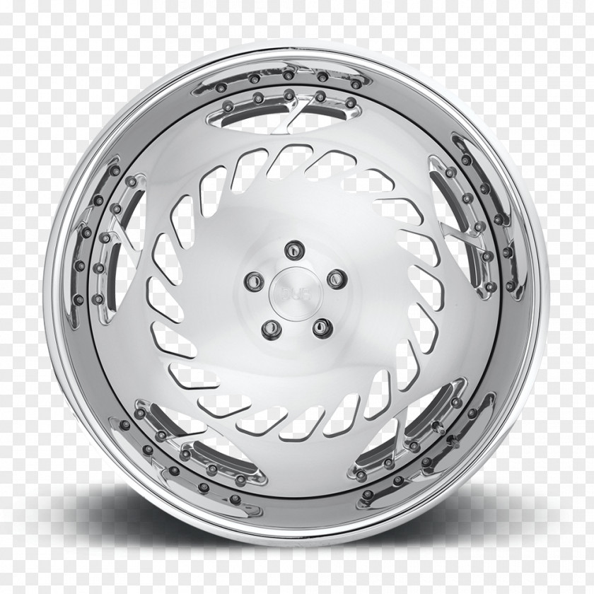 Silver Alloy Wheel Spoke Rim PNG
