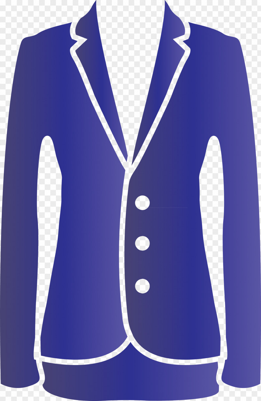 Clothing Outerwear Jacket Blue Cobalt PNG