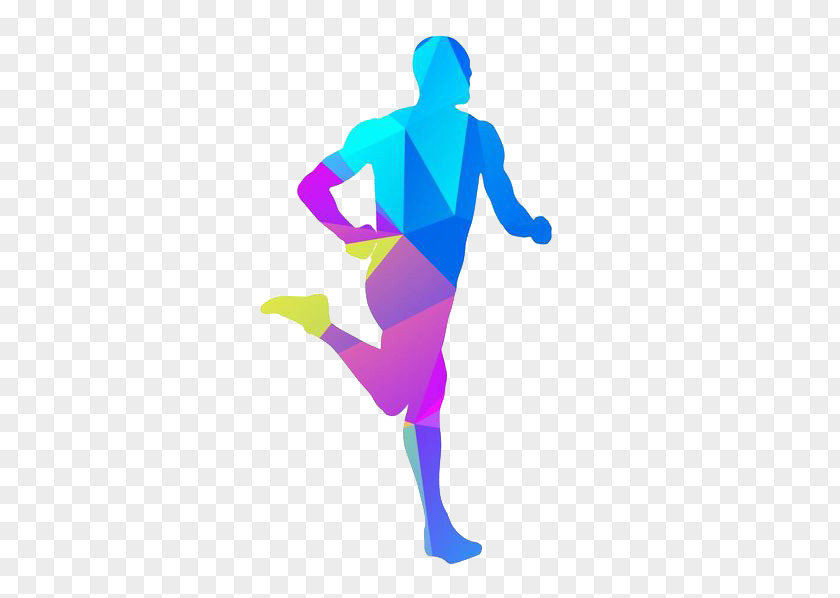 Colored People Running PNG people running clipart PNG