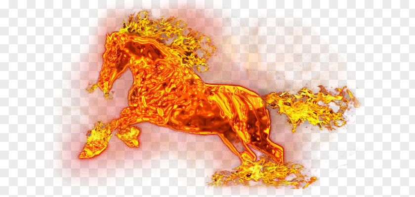 Fire Horse Flame PNG