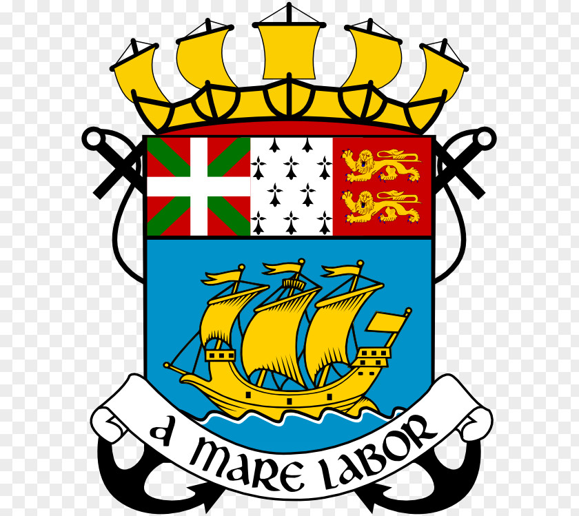 St Pierre Cathedral Saintpierre Saint-Pierre Coat Of Arms Saint And Miquelon Newfoundland Flag PNG