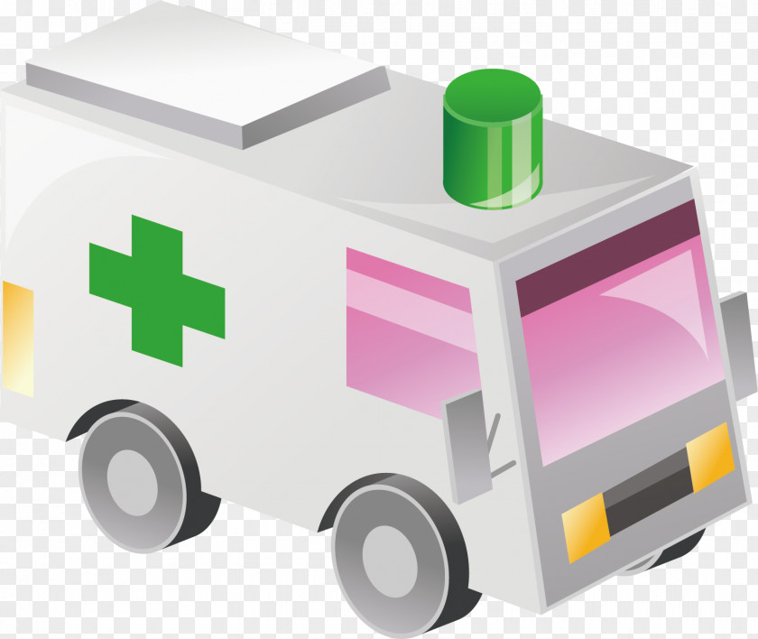 Ambulance Vector Material PNG