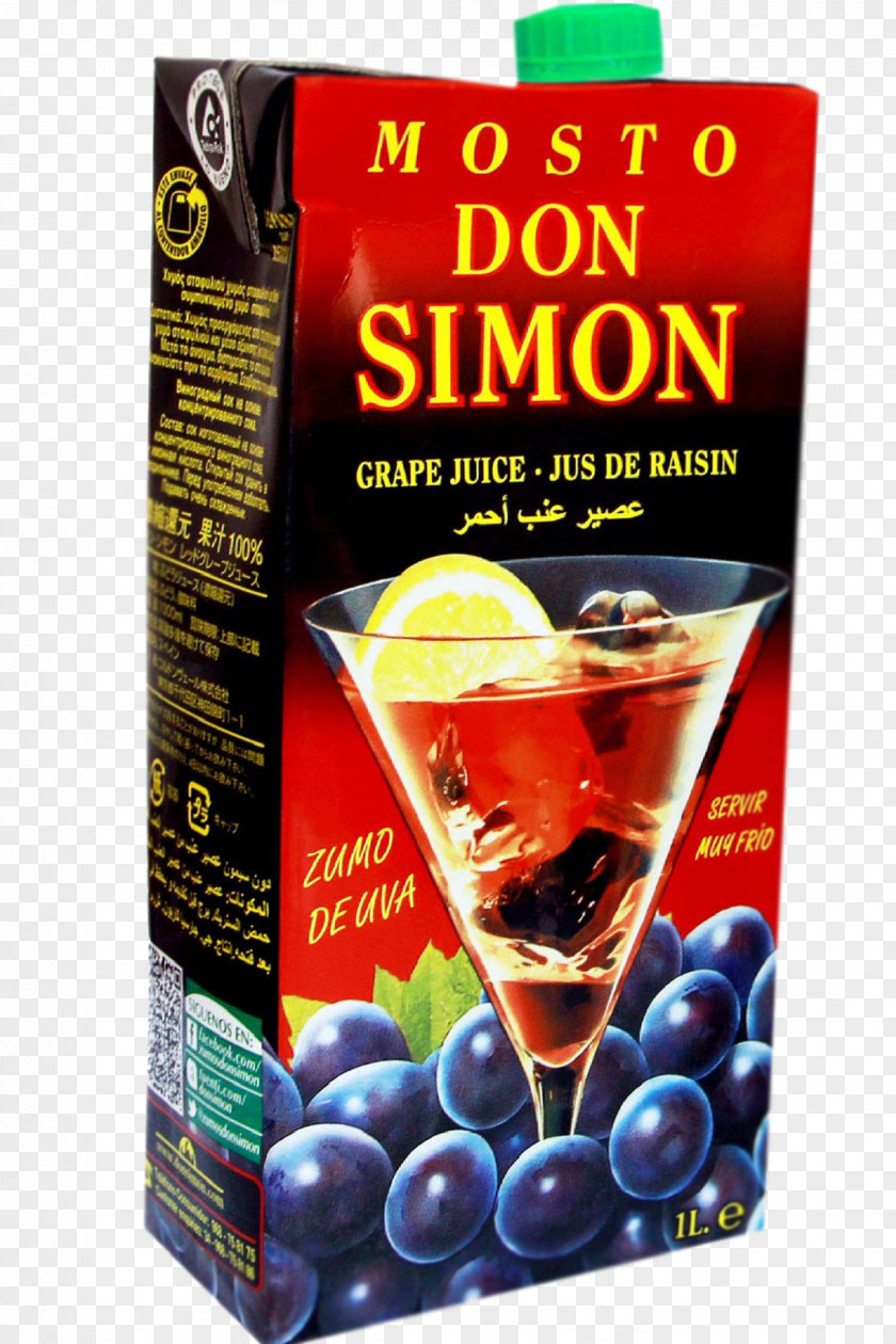 Juice Grape Liqueur Don Simon PNG