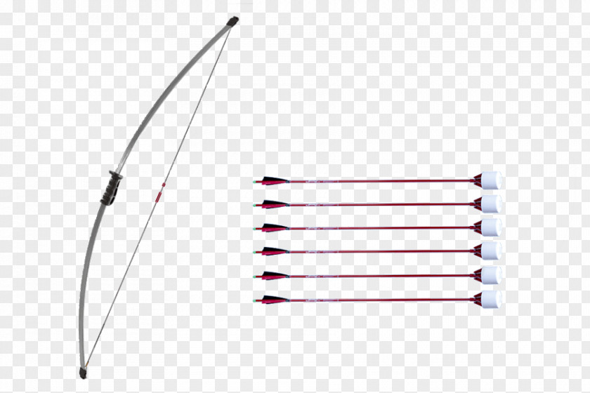 Line Ranged Weapon Bow And Arrow Angle PNG