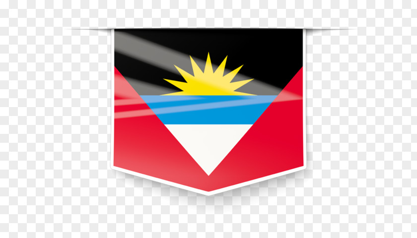 Square Label Flag Of Antigua And Barbuda Jordan PNG