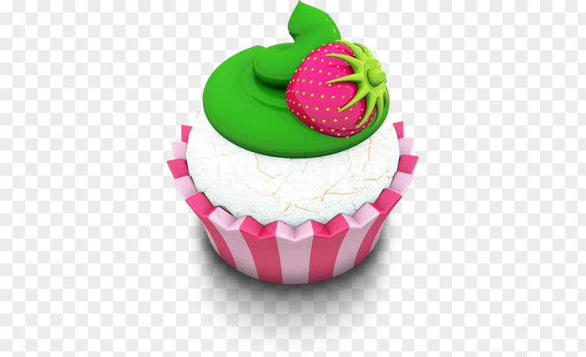 Vanilla Cupcake Icing Baking Cup Dessert Pasteles Fruit PNG