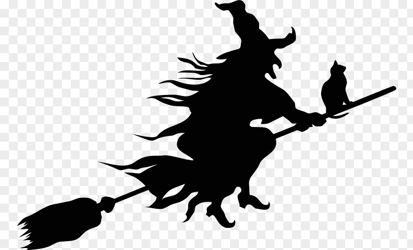 Witch Vector Broom Witchcraft Wall Decal PNG