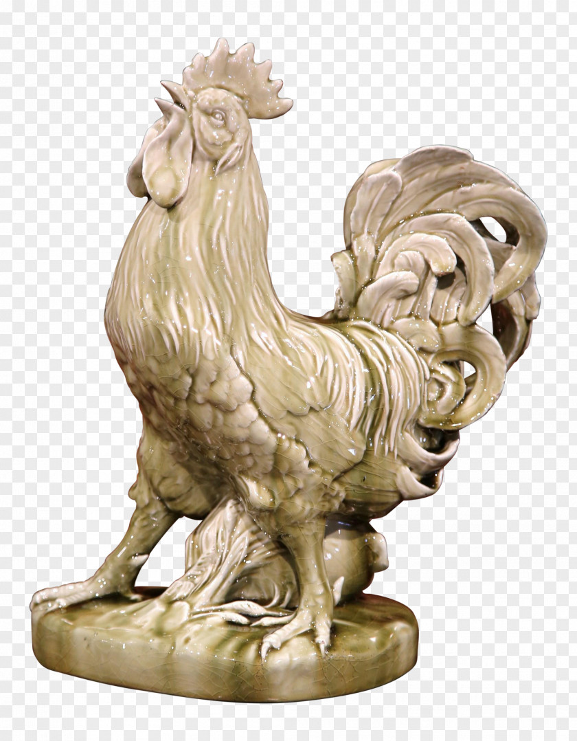 France Rooster Barbotine Squirrel Ceramic PNG