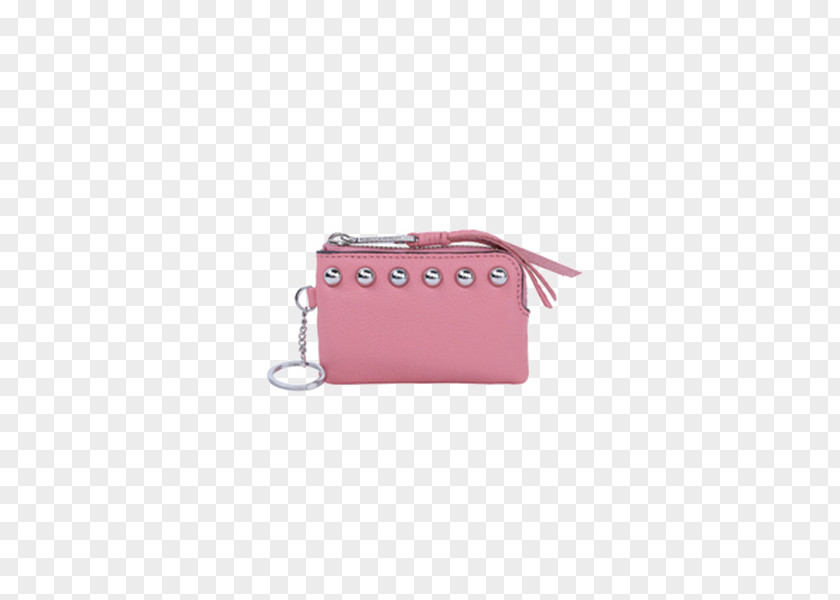 Pink Strap Purse Coin Handbag Wallet PNG