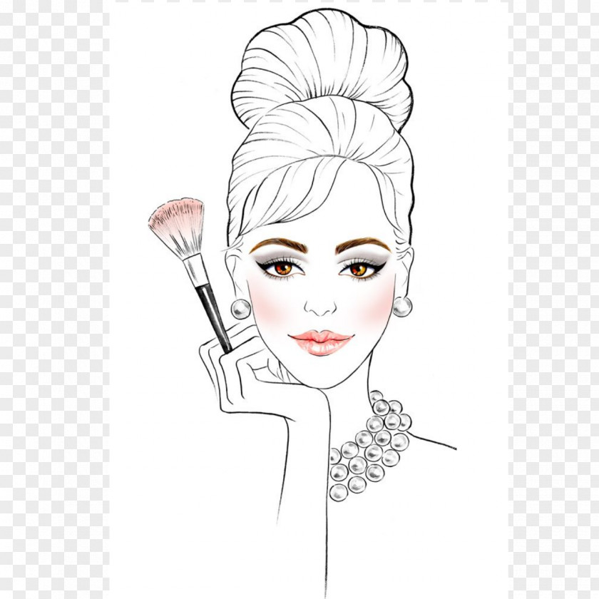 Make Up Posters Cosmetics Fashion Illustration Drawing Sketch PNG