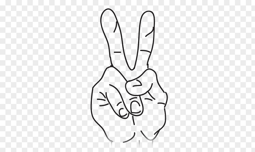 2 Fingers Cliparts Digit Finger Peace Symbols Clip Art PNG
