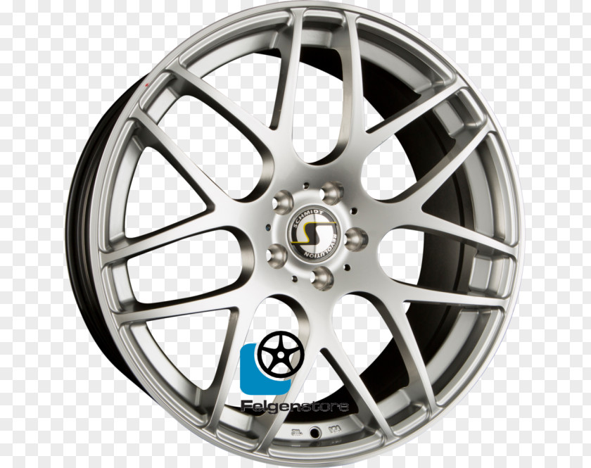 Silver Alloy Wheel Autofelge Spoke Hubcap PNG