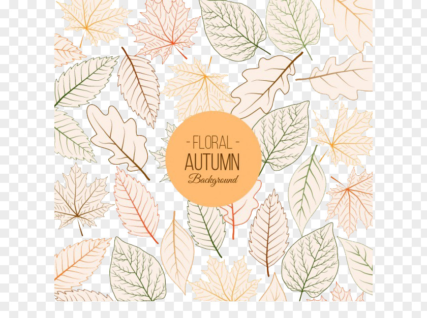 Autumn Leaves Pattern Background Leaf PNG