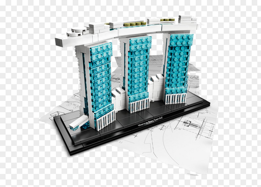 Building Marina Bay Sands Lego Architecture PNG