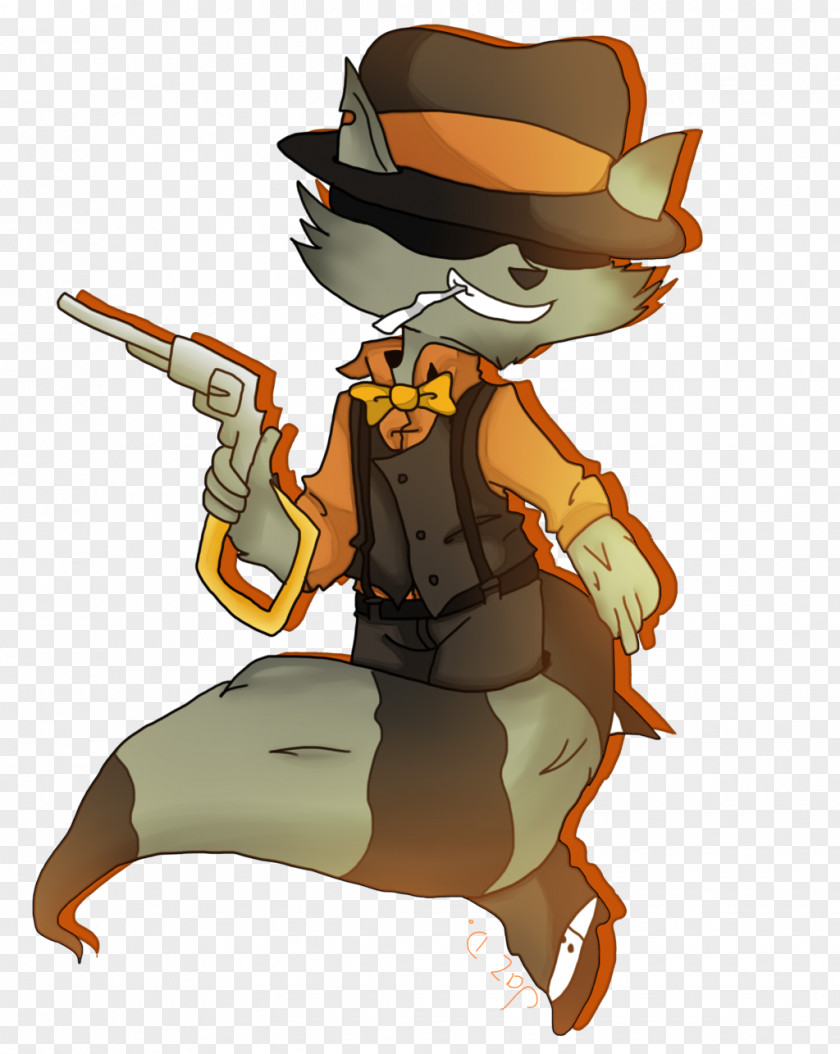 1920s Gun Character Clip Art PNG