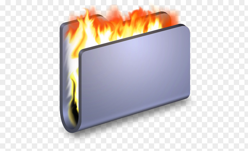 Burn Blue Folder Heat Rectangle PNG
