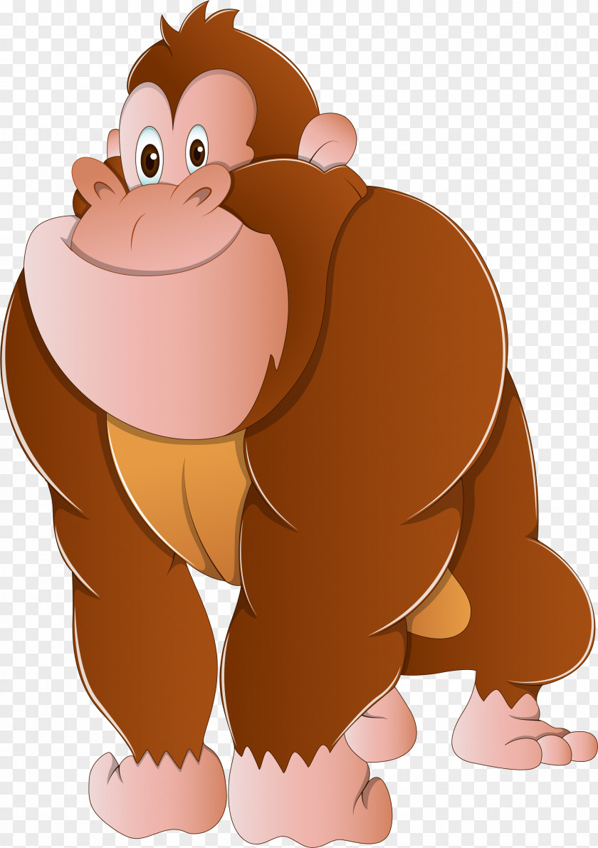 Cartoon Gorilla Ape Clip Art PNG
