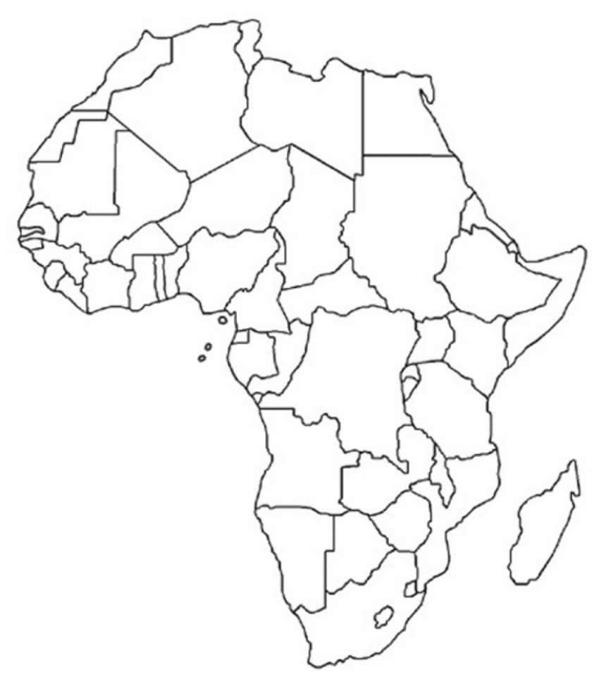 Africa North Blank Map Physische Karte Mapa Polityczna PNG