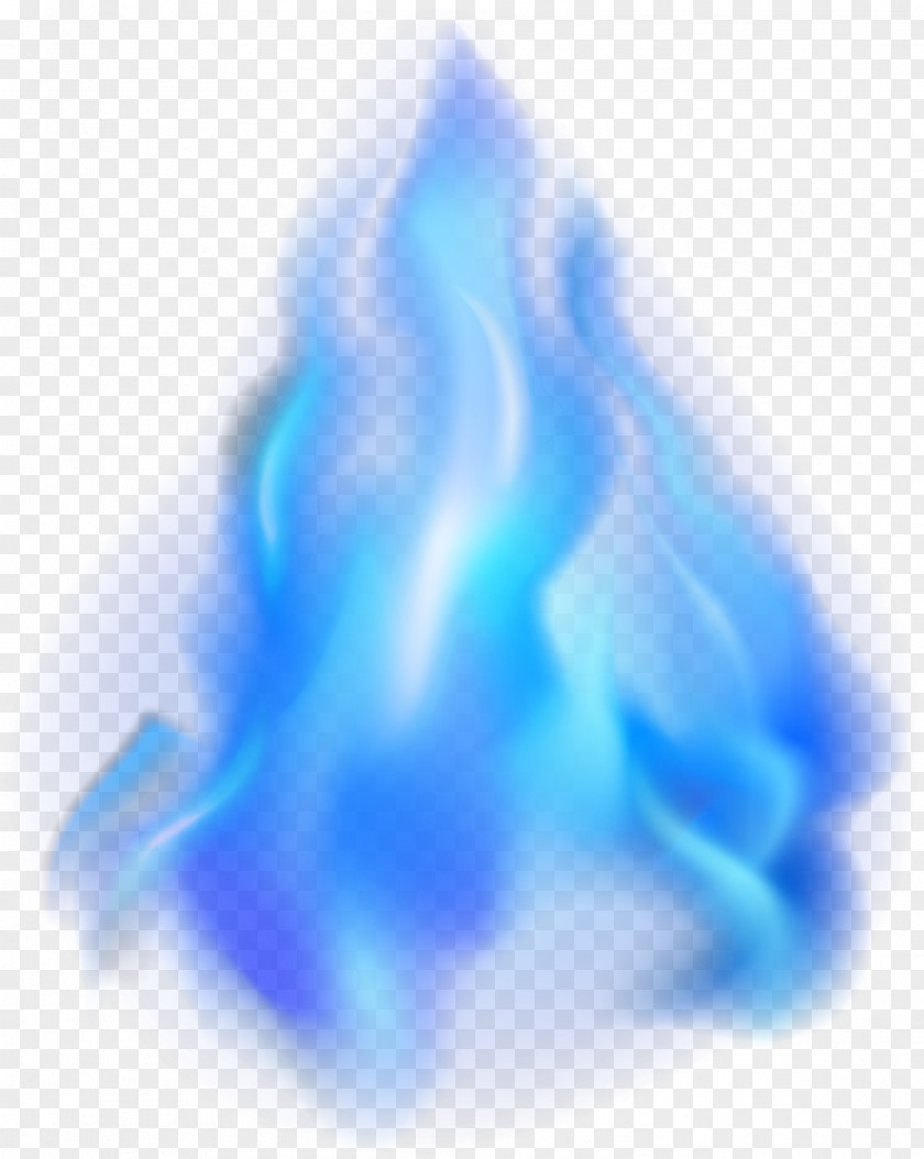 Blue Simple Flame Effect Element Heat PNG