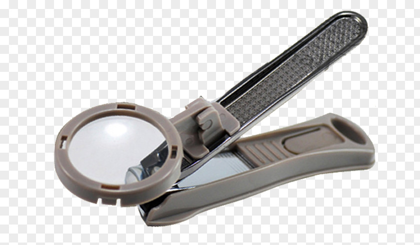 Elderly Magnifying Glass Nail Scissors Clipper PNG