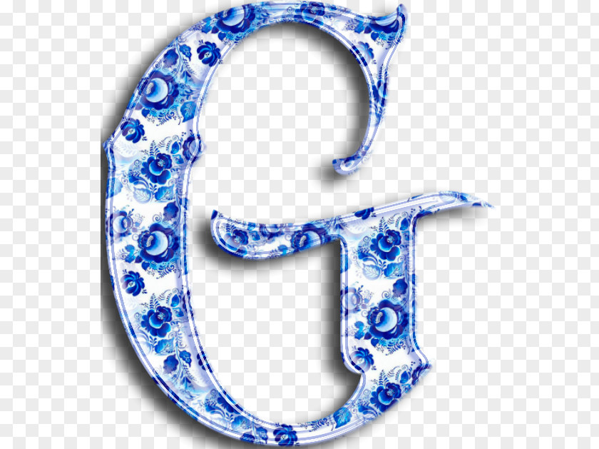 Flores Azuis English Alphabet Lettering Blue PNG