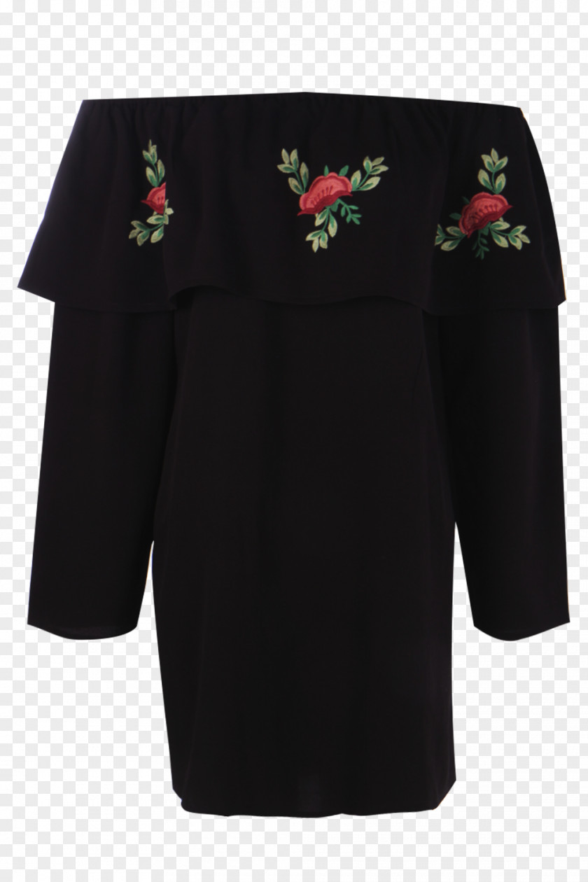 Flower Power Robe Black M PNG