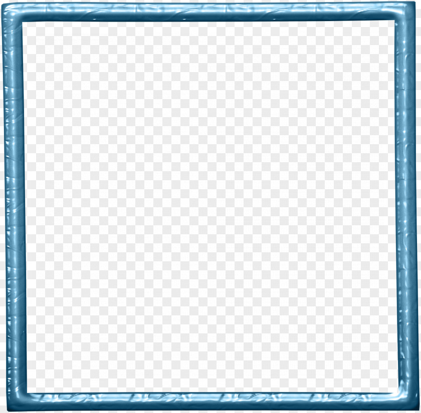 Blue Frame White Pull Away PNG