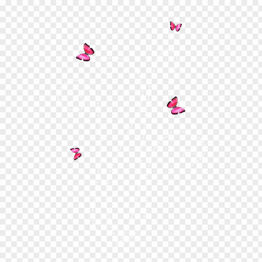 Floating Pink Butterfly PNG