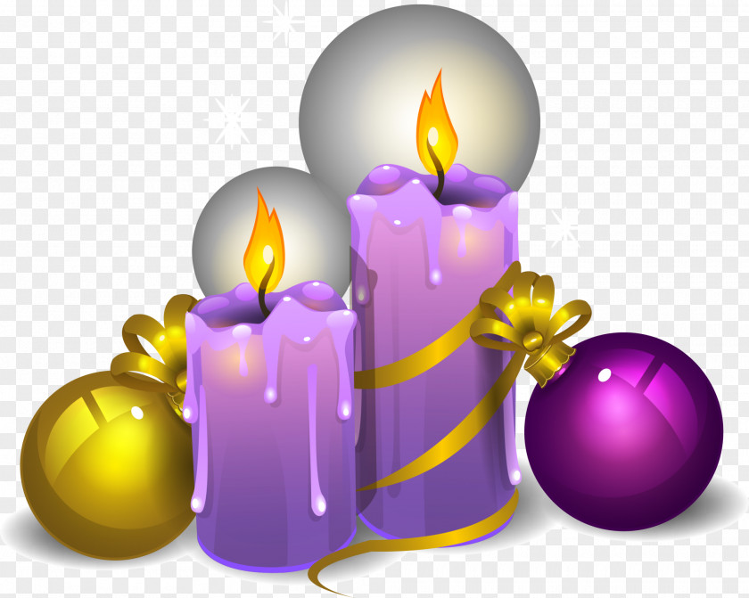 Purple Candle Balls Violet PNG